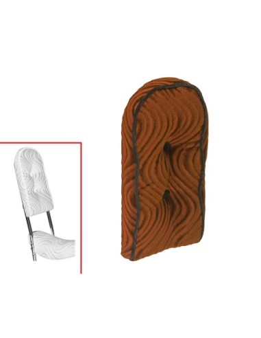 Sissy Bar Back Cushion Velour Brown.